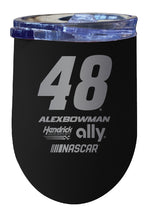 Load image into Gallery viewer, Alex Bowman NASCAR #48 12 oz Etched Insulated Stainless Steel Wine Tumbler
