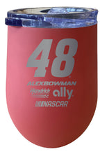 Load image into Gallery viewer, Alex Bowman NASCAR #48 12 oz Etched Insulated Stainless Steel Wine Tumbler
