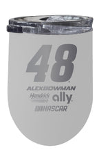 Load image into Gallery viewer, Alex Bowman NASCAR #48 12 oz Etched Insulated Stainless Steel Wine Tumbler
