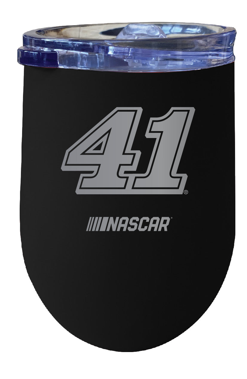 Cole Custer NASCAR #41 12 oz Etched Insulated Wine Tumbler