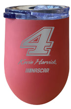 Load image into Gallery viewer, Kevin Harvick NASCAR #4 12 oz Etched Insulated Wine Tumbler
