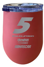 Load image into Gallery viewer, Kyle Larson NASCAR #5 12 oz Etched Insulated Wine Tumbler
