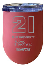 Load image into Gallery viewer, Matt DiBenedetto NASCAR #21 12 oz Etched Insulated Wine Tumbler
