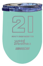 Load image into Gallery viewer, Matt DiBenedetto NASCAR #21 12 oz Etched Insulated Wine Tumbler
