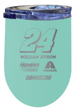 Load image into Gallery viewer, William Byron NASCAR #24 12 oz Etched Insulated Wine Tumbler
