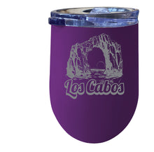 Load image into Gallery viewer, Los Cabos Mexico Souvenir 12 oz Engraved Insulated Wine Stainless Steel Tumbler
