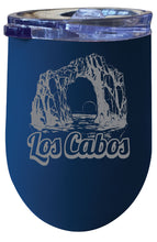 Load image into Gallery viewer, Los Cabos Mexico Souvenir 12 oz Engraved Insulated Wine Stainless Steel Tumbler
