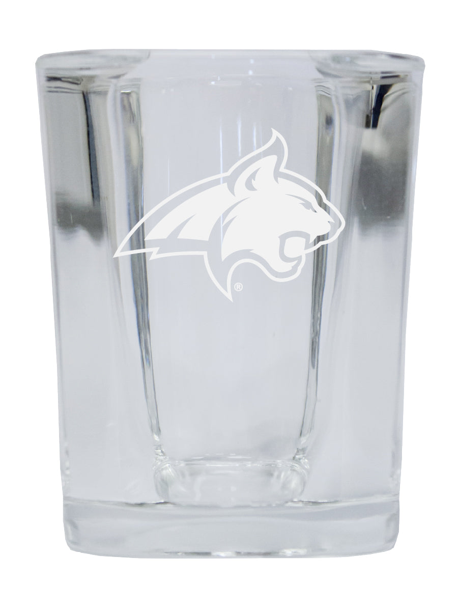 Montana State Bobcats NCAA Collector's Edition 2oz Square Shot Glass - Laser Etched Logo 