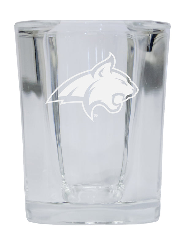 Montana State Bobcats NCAA Collector's Edition 2oz Square Shot Glass - Laser Etched Logo 