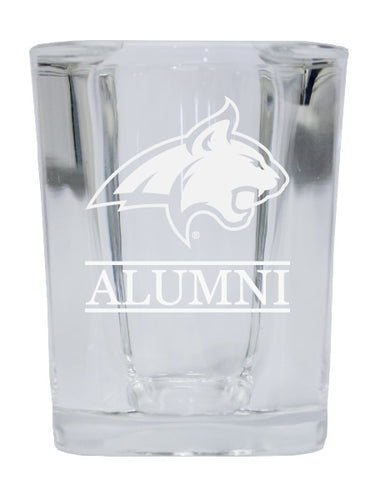 NCAA Montana State Bobcats Alumni 2oz Laser Etched Square Shot Glass 