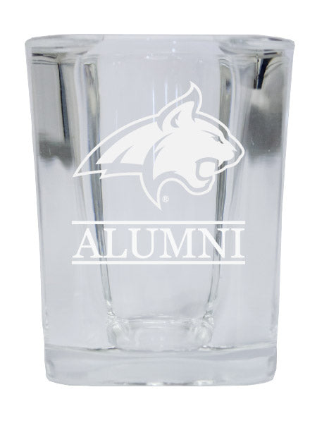 NCAA Montana State Bobcats Alumni 2oz Laser Etched Square Shot Glass 