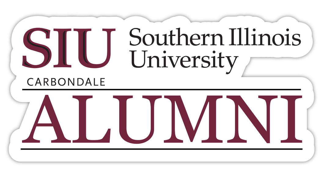 Southern Illinois Salukis 4-Inch Alumni NCAA Vinyl Sticker - Durable School Spirit Decal