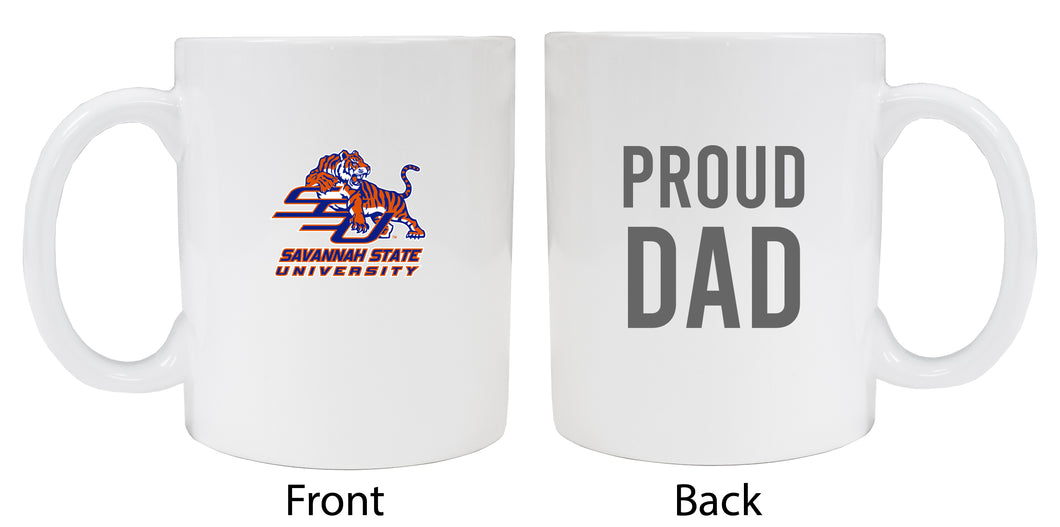 Savannah State University Proud Dad Ceramic Coffee Mug - White
