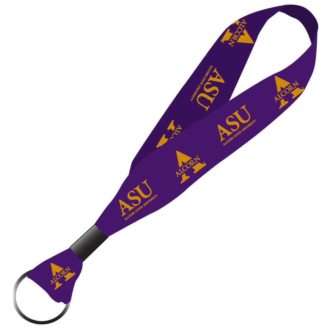 Alcorn State Braves NCAA Spirit Cloth Keychain Lanyard