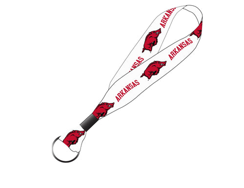Arkansas Razorbacks NCAA Spirit Cloth Keychain Lanyard