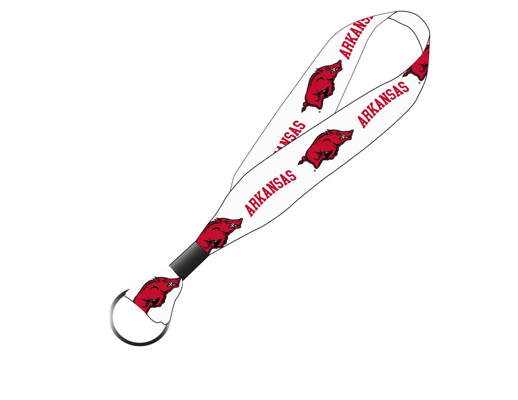 Arkansas Razorbacks NCAA Spirit Cloth Keychain Lanyard