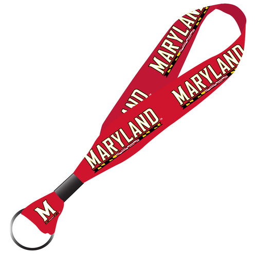 Maryland Terrapins NCAA Spirit Cloth Keychain Lanyard