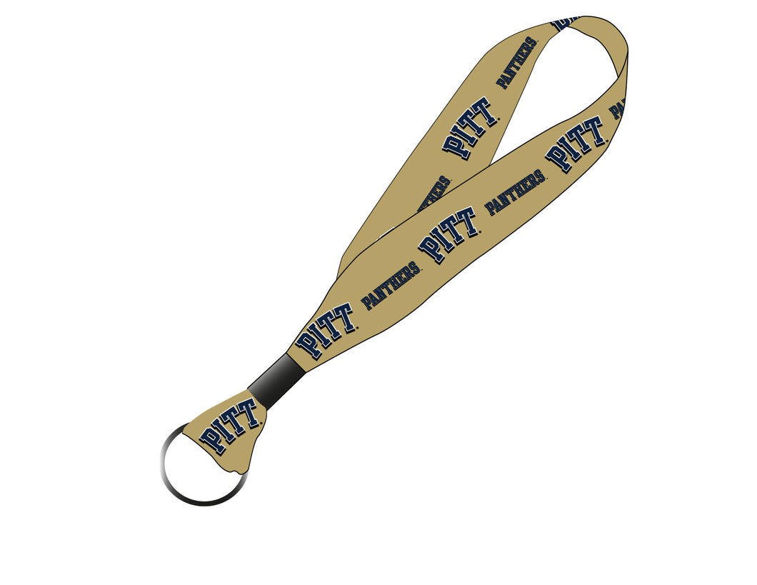 Pittsburgh Panthers NCAA Spirit Cloth Keychain Lanyard