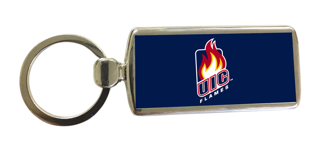 R and R Imports University of Illinois at Chicago Metal Keychain