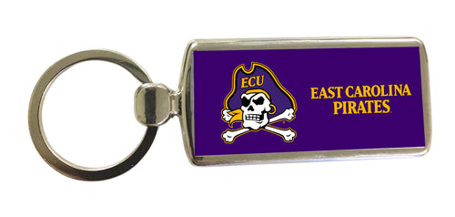 East Carolina Pirates Metal Keychain