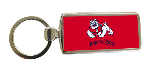 Fresno State Bulldogs Metal Keychain