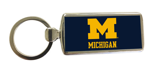 Michigan Wolverines Metal Keychain