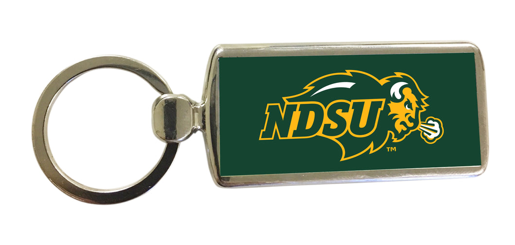 North Dakota State Bison Metal Keychain