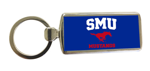 Southern Methodist University Metal Keychain