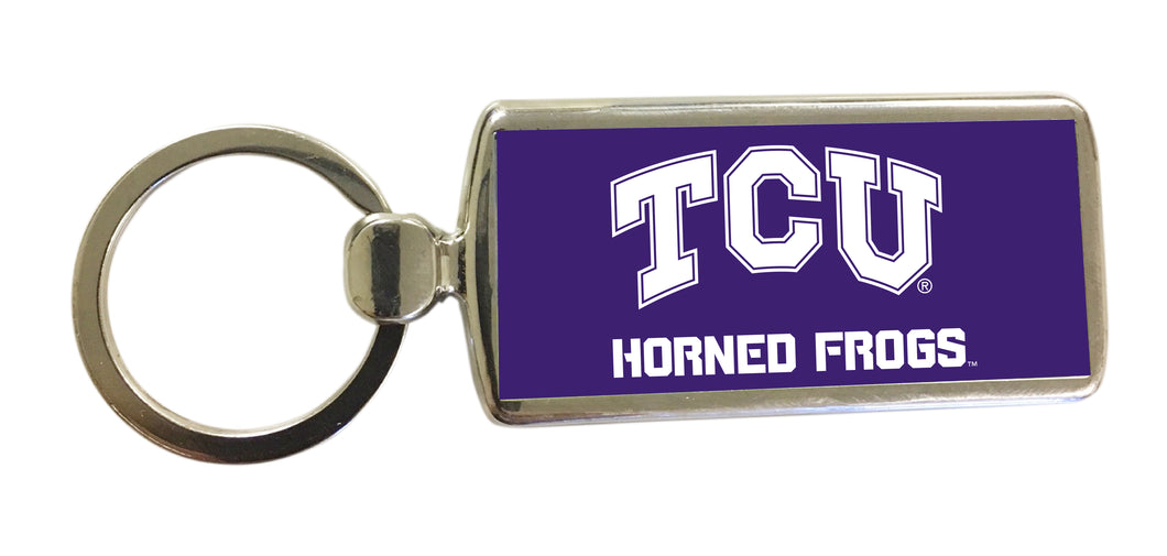 Texas Christian University Metal Keychain