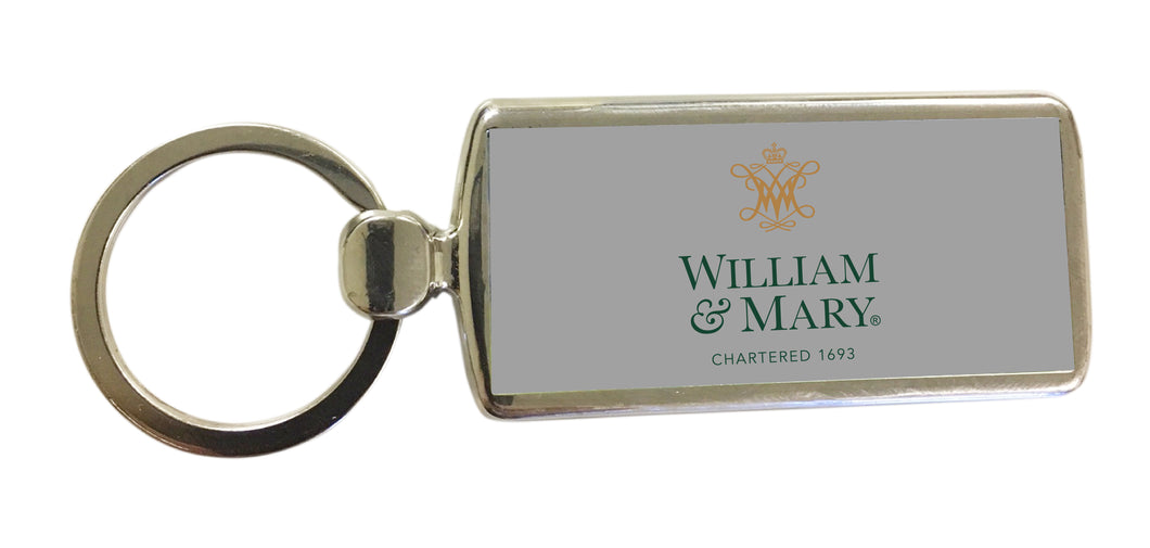 William and Mary Metal Keychain
