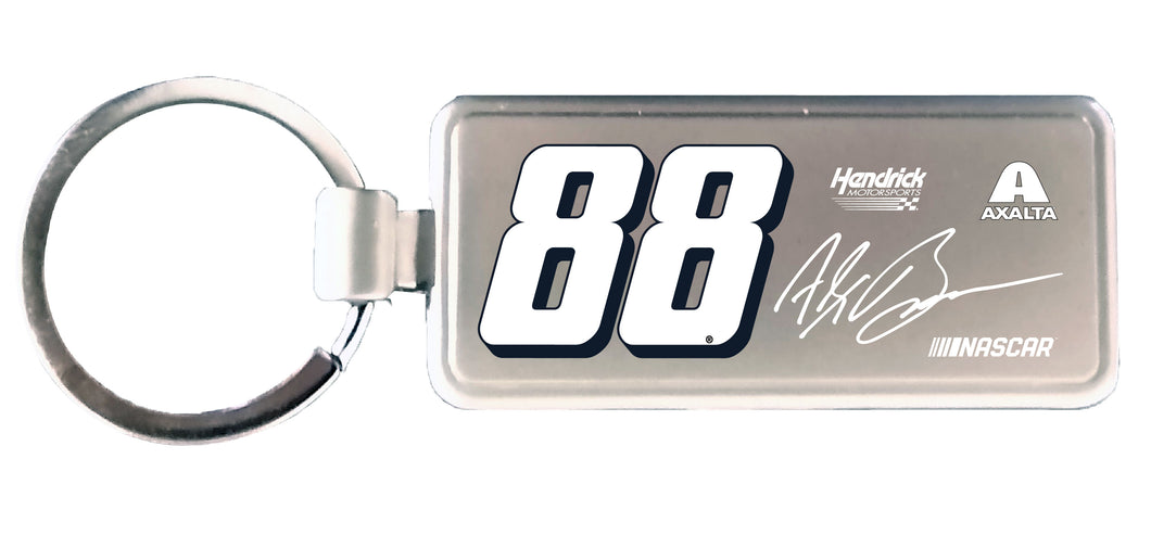 R and R Imports AB Alex Bowman #88 NASCAR Metal Keychain