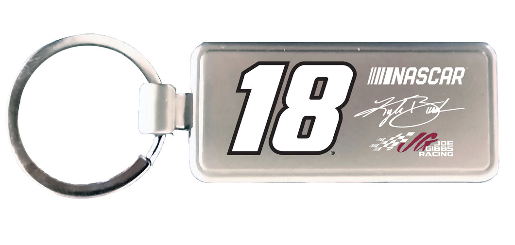 R and R Imports Kyle Busch #18 NASCAR Metal Keychain