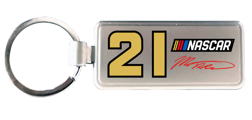 R and R Imports Matt DiBenedetto #21 NASCAR Metal Keychain