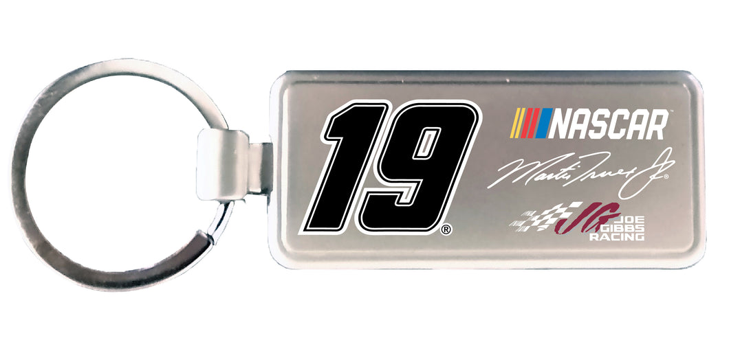 R and R Imports MT Martin Truex #19 NASCAR Metal Keychain