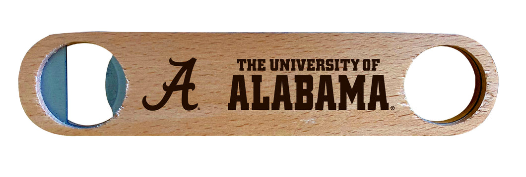 Alabama Crimson Tide NCAA Elegant Laser-Etched Wooden Bottle Opener - Collegiate Bar Accessory