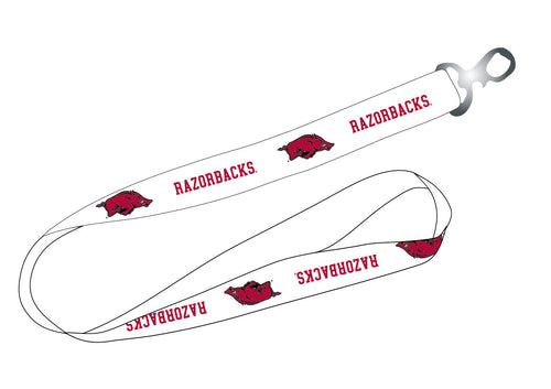 Ultimate Sports Fan Lanyard -  Arkansas Razorbacks Spirit, Durable Polyester, Quick-Release Buckle & Heavy-Duty Clasp