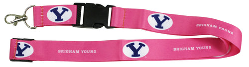 Ultimate Sports Fan Lanyard -  Brigham Young Cougars Spirit, Durable Polyester, Quick-Release Buckle & Heavy-Duty Clasp