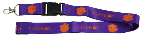 Ultimate Sports Fan Lanyard -  Clemson Tigers Spirit, Durable Polyester, Quick-Release Buckle & Heavy-Duty Clasp