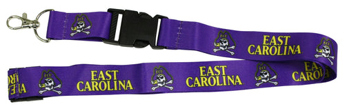 Ultimate Sports Fan Lanyard -  East Carolina Pirates Spirit, Durable Polyester, Quick-Release Buckle & Heavy-Duty Clasp