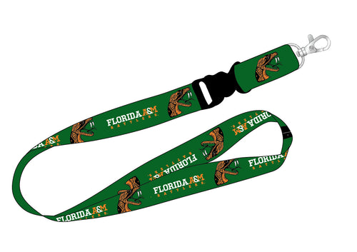 Ultimate Sports Fan Lanyard -  Florida A&M Rattlers Spirit, Durable Polyester, Quick-Release Buckle & Heavy-Duty Clasp