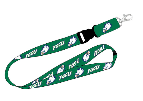 Ultimate Sports Fan Lanyard -  Florida Gulf Coast Eagles Spirit, Durable Polyester, Quick-Release Buckle & Heavy-Duty Clasp