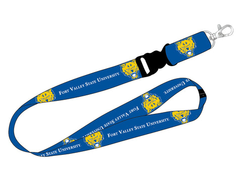 Ultimate Sports Fan Lanyard -  Fort Valley State University Spirit, Durable Polyester, Quick-Release Buckle & Heavy-Duty Clasp