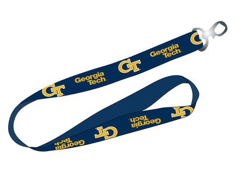 Ultimate Sports Fan Lanyard -  Georgia Tech Yellow Jackets Spirit, Durable Polyester, Quick-Release Buckle & Heavy-Duty Clasp