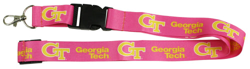 Ultimate Sports Fan Lanyard -  Georgia Tech Yellow Jackets Spirit, Durable Polyester, Quick-Release Buckle & Heavy-Duty Clasp