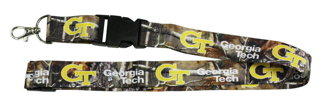 Ultimate Sports Fan Lanyard -  Georgia Tech Yellow Jackets Spirit, Durable Polyester, Quick-Release Buckle & Heavy-Duty Clasp