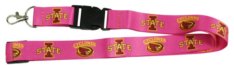 Ultimate Sports Fan Lanyard -  Iowa State Cyclones Spirit, Durable Polyester, Quick-Release Buckle & Heavy-Duty Clasp