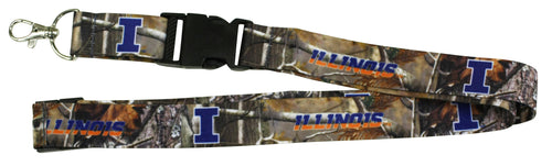 Ultimate Sports Fan Lanyard -  Illinois Fighting Illini Spirit, Durable Polyester, Quick-Release Buckle & Heavy-Duty Clasp