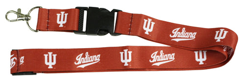 Ultimate Sports Fan Lanyard -  Indiana Hoosiers Spirit, Durable Polyester, Quick-Release Buckle & Heavy-Duty Clasp