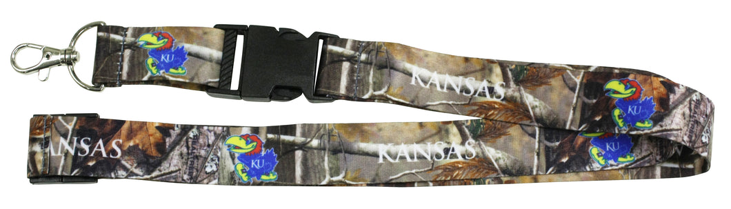 Ultimate Sports Fan Lanyard -  Kansas Jayhawks Spirit, Durable Polyester, Quick-Release Buckle & Heavy-Duty Clasp