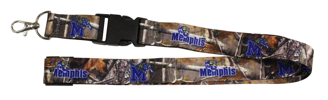 Ultimate Sports Fan Lanyard -  Memphis Tigers Spirit, Durable Polyester, Quick-Release Buckle & Heavy-Duty Clasp